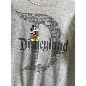 Disney Parks Sweatshirt Size Small Mickey Mouse Long Sleeve Gray authentic
